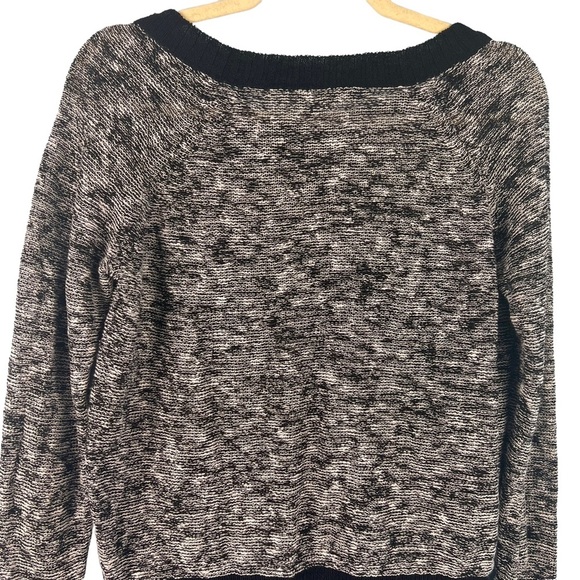 Eileen Fisher Melange Linen Twist Pullover Knit Sweater Size Small Black Casual - Picture 7 of 9